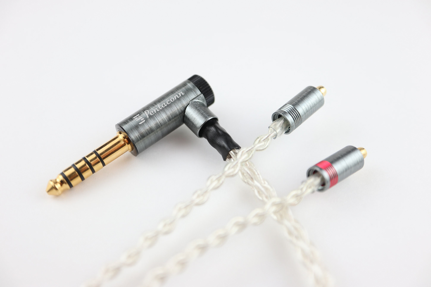 JH 4ピン 無くっ PureOCC + 銀OFC 4.4mm5極 L字 Roxanne JH 4ピン 無くっ PureOCC + 銀OFC 4.4mm5極 L字 Roxanne