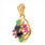 Vintage Estate 14K Yellow Gold Multicolored Emerald Ruby Sapphire Pendant