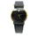 AUTHENTIC Movado Black & Gold Museum 87.40.870 Men's Leather Band Watch 8740870