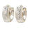 Charming Vintage Estate 14K White Gold 20MM Huggie Hoop Ladies Earrings 