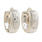 Charming Vintage Estate 14K White Gold 20MM Huggie Hoop Ladies Earrings 