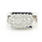 Retro Vintage 14K White Gold Ladies Round Diamond Cluster RIng - 0.75CT