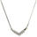 Vintage Estate 14K White Gold Diamond Flat Chain Necklace - 17 1/2" - 0.33CTW 