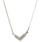 Vintage Estate 14K White Gold Diamond Flat Chain Necklace - 17 1/2" - 0.33CTW 