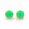 Classic Estate 14K Yellow Gold Cabochon Emerald Push Back Stud Earrings