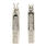 Classic Womens 14K White Gold Natural Diamond 0.32CTW Huggie Earrings