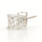 Vintage Classic Estate 14K White Gold Diamond Single Stud Earring - 0.25CTW