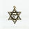 Elegant Star Of David 14K Yellow Gold Chai Jewish Pendant Talisman Charm