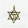 Elegant Star Of David 14K Yellow Gold Chai Jewish Pendant Talisman Charm