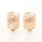 Classic Estate Ladies 10K Rose Gold Huggie Hoop Earrings 