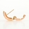 Classic Estate Ladies 10K Rose Gold Huggie Hoop Earrings 