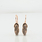 Russian Rose Gold 585 14K Leaf Engraved Everyday Hook Lock Earrings Ladies Gift