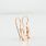 Russian Rose Gold 585 14K Leaf Engraved Everyday Hook Lock Earrings Ladies Gift