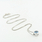 Bold Blue Zircon Modern Charm Pendand Necklace In 14K White Gold Ladies Jewelry