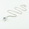 Bold Blue Zircon Modern Charm Pendand Necklace In 14K White Gold Ladies Jewelry