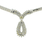 Retro Vintage Estate 14K White Gold Diamond 16" Flat Omega Necklace - 1.75CTW