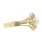 Vintage Classic Estate Ladies 10K Yellow Gold Cultured Pearl Diamond Ring 