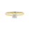 Estate Vintage Ladies 14K Yellow Gold Diamond Solitaire Engagement Ring- 0.35CTW