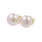 Vintage Estate 14K Yellow Gold Cultured Lilac Pearl Push Back Earrings Studs