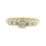Vintage Estate Ladies 14K Two Tone Gold Diamond Engagement Ring - 0.35CTW