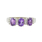 Vintage Classic Estate Ladies 14K White Gold Oval Purple Amethyst Diamond Ring