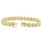 Classic Ladies 14K Yellow Gold Natural Diamond 8" Tennis Bracelet - 1.12CTW