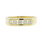 Vintage Estate Men's 14K Yellow Gold Chanel Set Diamond Ring Band - 0.75CTW