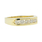 Vintage Estate Men's 14K Yellow Gold Chanel Set Diamond Ring Band - 0.75CTW