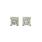 Vintage Classic Estate 14K White Gold Diamond Stud Push Back Earrings - 0.20CTW