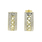 Vintage 10K Yellow White Gold 3PC Ring Earrings Bracelet Jewelry Set