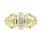 Vintage 10K Yellow White Gold 3PC Ring Earrings Bracelet Jewelry Set