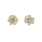 Vintage Estate 14K Yellow Gold Diamond Stud Push Back Earrings - 0.40CTW