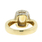 Classic Estate Ladies 14K Yellow Gold Citrine Diamond 1.10CTW Cocktail Ring