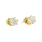 Classic Ladies Estate 14K Yellow Gold Diamond 0.80CTW Push Back Stud Earrings