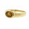 Vintage Estate 18K Yellow Gold Bezel Set Gemstone Ring Band