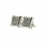 Estate Vintage 10K White Gold Black Diamond 0.72CTW Screw Back Stud Earrings