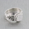 Ladies Vintage Retro Estate 925 Silver Cabochon Gemstone Cocktail Ring - Size 7