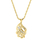 Exquisite Estate Ladies 14K Yellow Gold Diamond Pendant & 15" Necklace - 0.28CTW