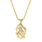 Exquisite Estate Ladies 14K Yellow Gold Diamond Pendant & 15" Necklace - 0.28CTW