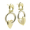 Ladies Classic Estate 14K Yellow Gold Heart-Shaped Drop Dangle Stud Earrings