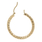 Ladies Classic Estate 14K Yellow Gold Cut Out Hoop SaddleBack Earrings - 30MM