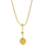 Elegant Classic Estate Ladies 18K Yellow Gold Bead Pendant & 18" Chain Necklace