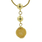 Elegant Classic Estate Ladies 18K Yellow Gold Bead Pendant & 18" Chain Necklace