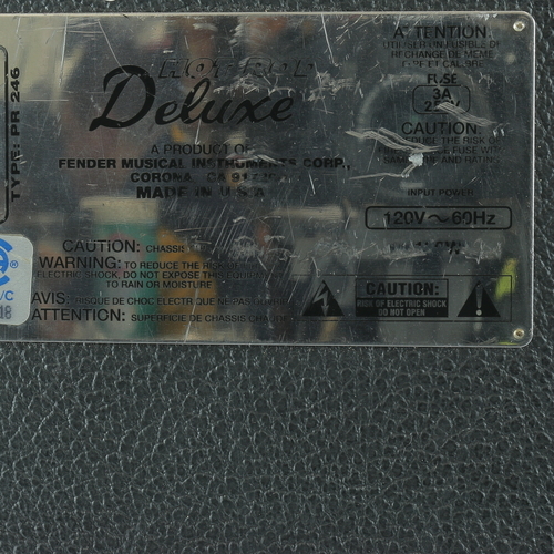 Fender Deluxe Hot Rod Type PR 246 40 Watt Tube Guitar Amp Amplifier