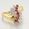 Fine Edwardian Ladies 14k Yellow Gold Ruby Diamond 0.65CTW Ring Jewelry