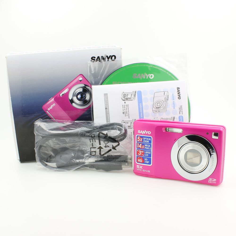 Sanyo VPC-S1415 14.0 Megapixel 5x Optical Zoom Hot Pink Digital Camera |  Online Pawn Shop | Out Of Pawn