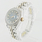 Ladies Rolex Date-Just TwoTone SS 18K Yellow Gold Diamond Bezel Dial Watch 30074