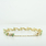 Ladies Custom Design Link Double Lock Emerald & Diamond 14K Yellow Gold Bracelet