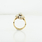 Vintage Marquee Baguette Pear & Round Diamond Cut Ladies Bridle Yellow Gold Ring