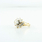 Vintage Marquee Baguette Pear & Round Diamond Cut Ladies Bridle Yellow Gold Ring